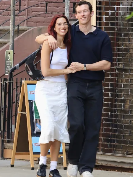 Dua Lipa and Callum Turner